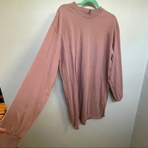 Los Angeles Apparel Long Sleeve T-Shirt Dress